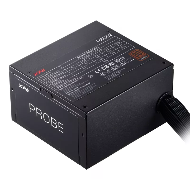 Alimentatore XPG PROBE 700 BRONZE, 700 W, 100 - 240 V, 47 - 63 Hz, 10 A, Attivo, 19 A