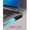 ICY BOX IB-HUB1419-LAN USB 3.2 Gen 1 (3.1 Gen 1) Type-A nero