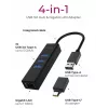 ICY BOX IB-HUB1419-LAN USB 3.2 Gen 1 (3.1 Gen 1) Type-A nero