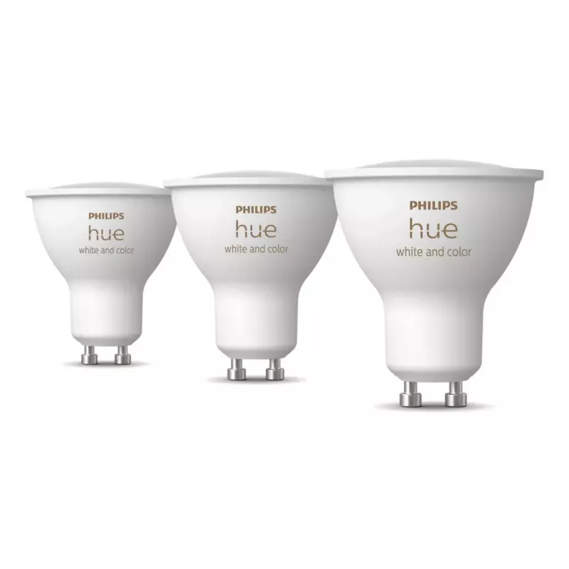 Philips Hue White and Colour Ambience GU10 – Smart-Spotlight – (confezione da 3)