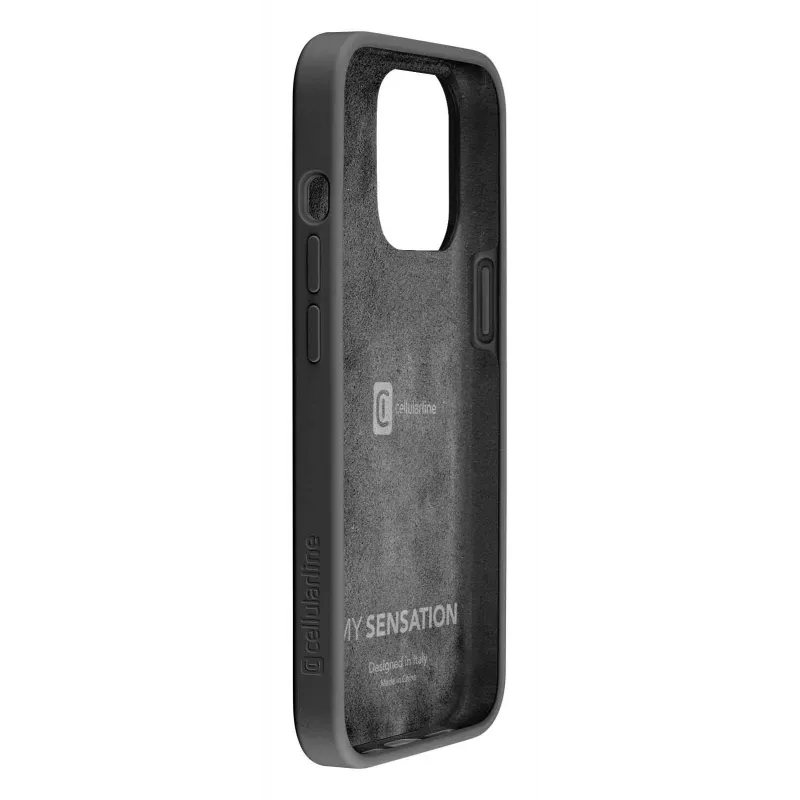 Cellularline Sensation - custodia in silicone soft-touch per iPhone 16 Pro