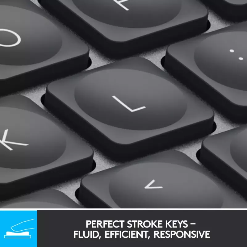 LOGITECH MX Keys Mini Tastiera Retroilluminata - Wireless Bluetooth - Grafite - Azerty Francese