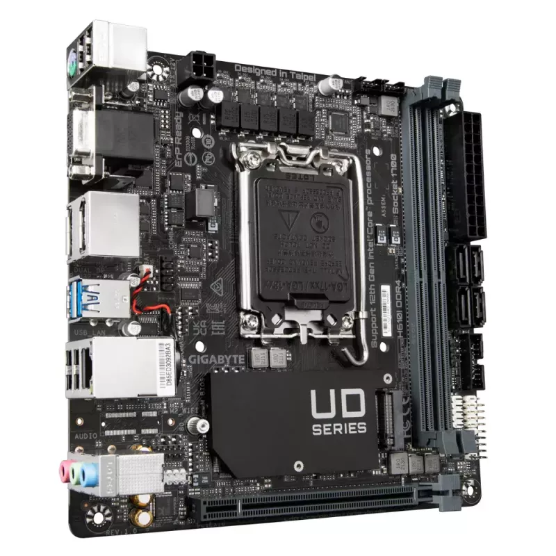 Scheda madre GIGABYTE H610I DDR4, Intel LGA 1700, Mini-ITX