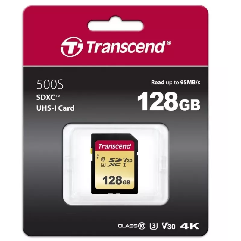 Memoria flash Transcend 128 GB SDXC UHS-I 500S
