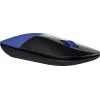 HP Z3700 mouse wireless blu, ambidestro, ottico, RF wireless, 1200 DPI, blu
