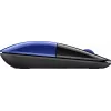 HP Z3700 mouse wireless blu, ambidestro, ottico, RF wireless, 1200 DPI, blu