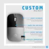 HP Z3700 mouse wireless blu, ambidestro, ottico, RF wireless, 1200 DPI, blu