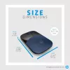 HP Z3700 mouse wireless blu, ambidestro, ottico, RF wireless, 1200 DPI, blu