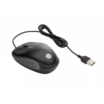 HP USB Travel Mouse, ambidestro, ottico, USB Type-A, 1000 DPI, nero