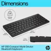 Tastiera Bluetooth compatta HP 355 – tasti meccanici wireless, nero, 0,34 kg