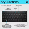 Tastiera Bluetooth compatta HP 355 – tasti meccanici wireless, nero, 0,34 kg
