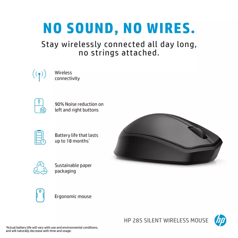 Tastiera Bluetooth compatta HP 355 – tasti meccanici wireless, nero, 0,34 kg