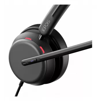 Lenovo 4Z21P85373 cuffie/headset headset cablato con archetto per ufficio/call center USB Type-C / USB Type-A nero