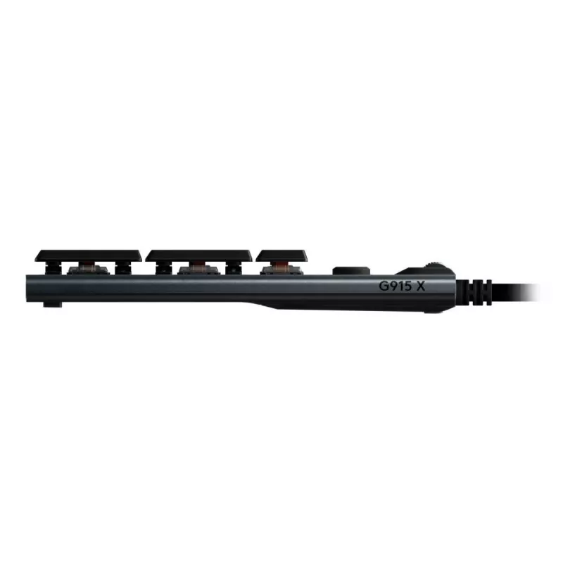 LOGITECH G915 X tastiera da gaming cablata USB-A low-profile tattile nero Azerty Fr