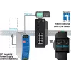 LevelOne Hilbert switch industrial Gigabit Smart Lite 10 porte, 8x RJ45, 2x SFP