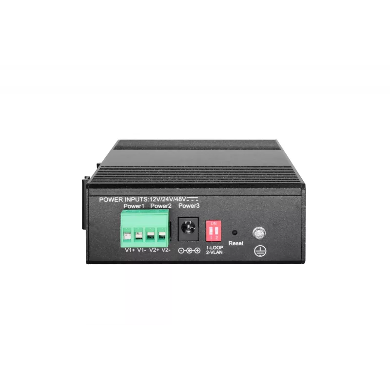 LevelOne Hilbert switch industrial Gigabit PoE Smart Lite 6 porte, 2 x SFP, 4 uscite PoE, 802.3at/af PoE