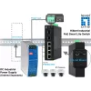 LevelOne Hilbert switch industrial Gigabit PoE Smart Lite 6 porte, 2 x SFP, 4 uscite PoE, 802.3at/af PoE