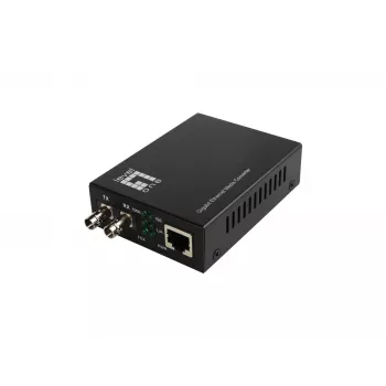 LevelOne convertitore di media RJ45 su ST Gigabit, fibra single-mode, 1310nm, 20km