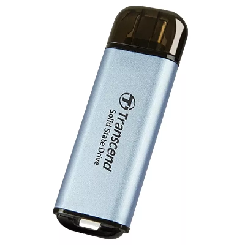 TRANSCEND Esd300c – 1 TB SSD portatile – USB Type-C – flash 3D-NAND – azzurro