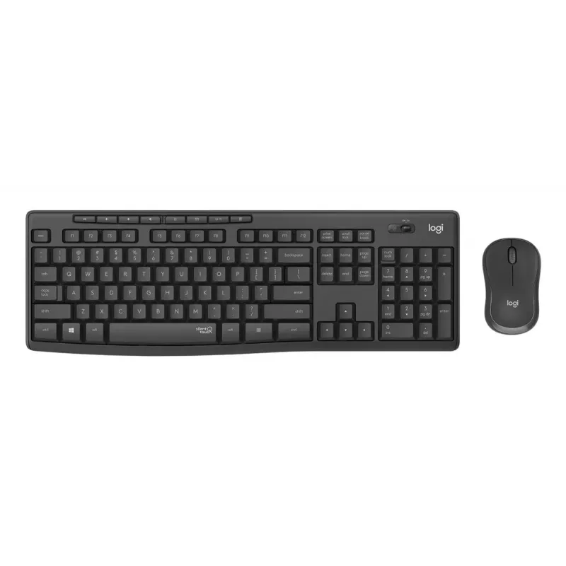 LOGITECH MK295 combinazione tastiera/mouse wireless silenziosa - grafite - Qwertz Swiss/Lux