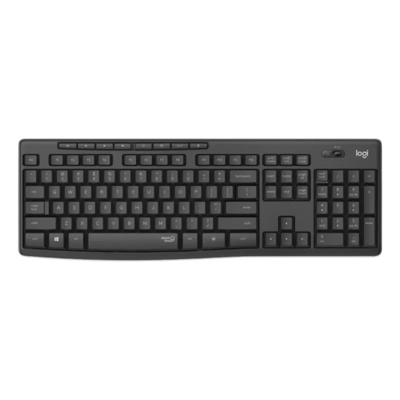 LOGITECH MK295 combinazione tastiera/mouse wireless silenziosa - grafite - Qwertz Swiss/Lux