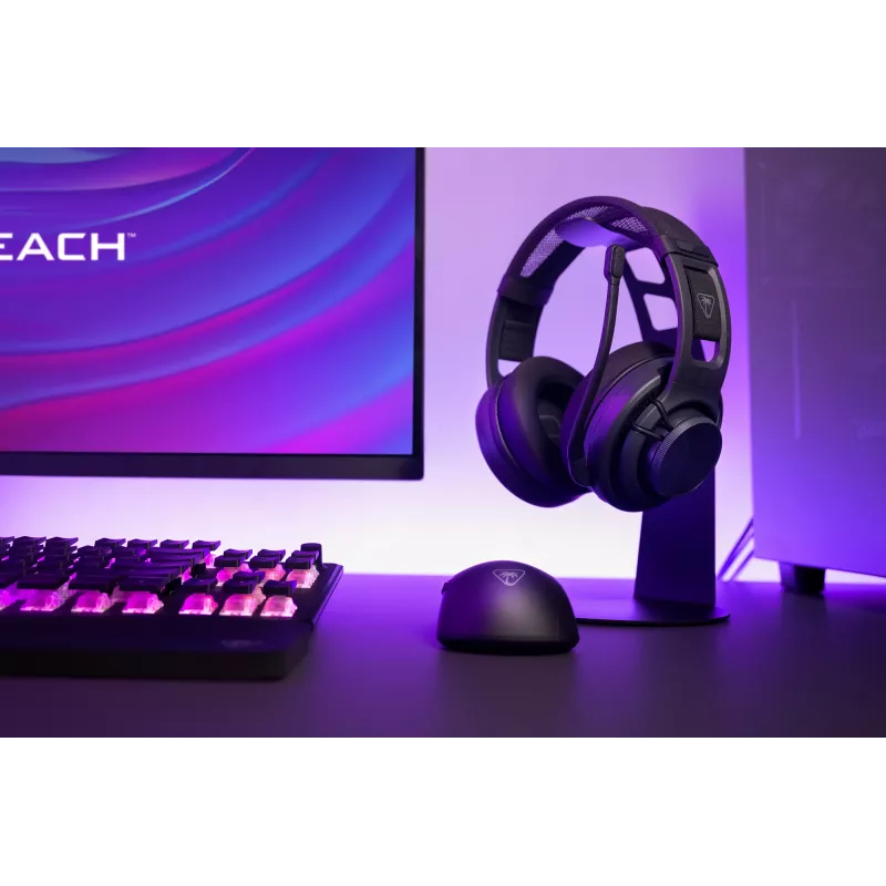 Turtle Beach Atlas Air cuffie da gaming wireless open-back per PC con audio high-fidelity 24 bit, microfono broadcast, padiglione flottante, cuscinetti in memory foam e Bluetooth per PC