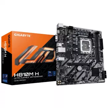 Scheda madre GIGABYTE H810M H Micro ATX, chipset Intel H810, LGA 1851, DDR5, 2x DIMM fino a 128 GB, PCIe 4.0, HDMI 2.1