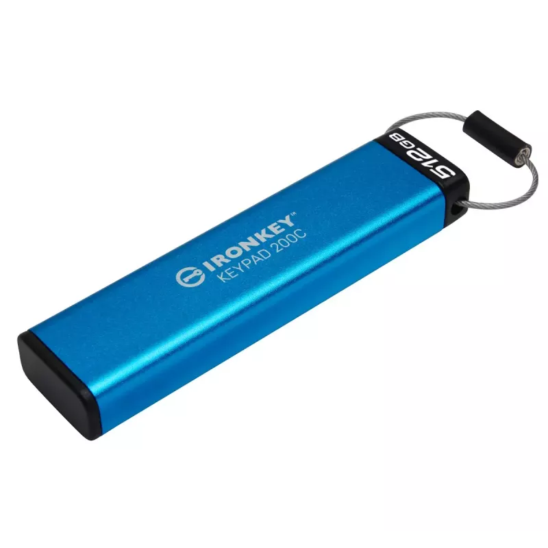 CHIAVETTA 512GB Kingston IronKey Keypad 200C AES-256 USB-C retail