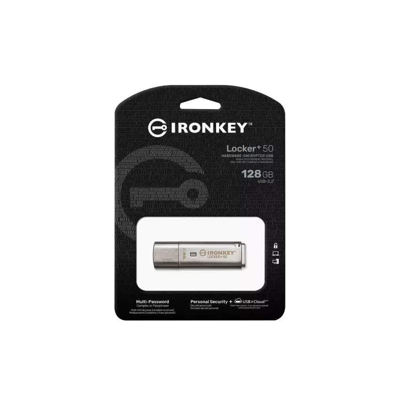Kingston Technology IronKey 128GB IKLP50 USB con crittografia a 256 bit