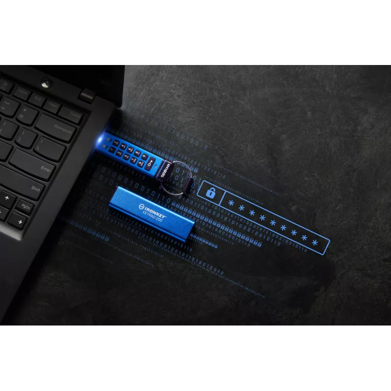 Kingston Technology IronKey 128GB Keypad 200, FIPS 140-3 Level 3, AES-256 con crittografia hardware