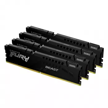 Kingston Technology FURY Beast 64GB 6000MT/s DDR5 CL40 DIMM (Kit da 4) nero XMP