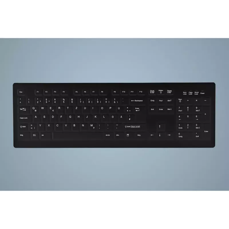 Tastiera Contour Design Active Key AK-C8100 Medicale RF Wireless QWERTZ Tedesco nero