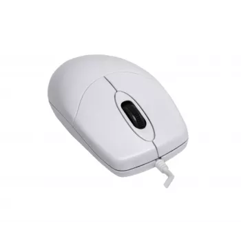 Mouse Contour Design Active Key Contour lavabile IP68 con rotella di scorrimento con filo bianco PMJ1
