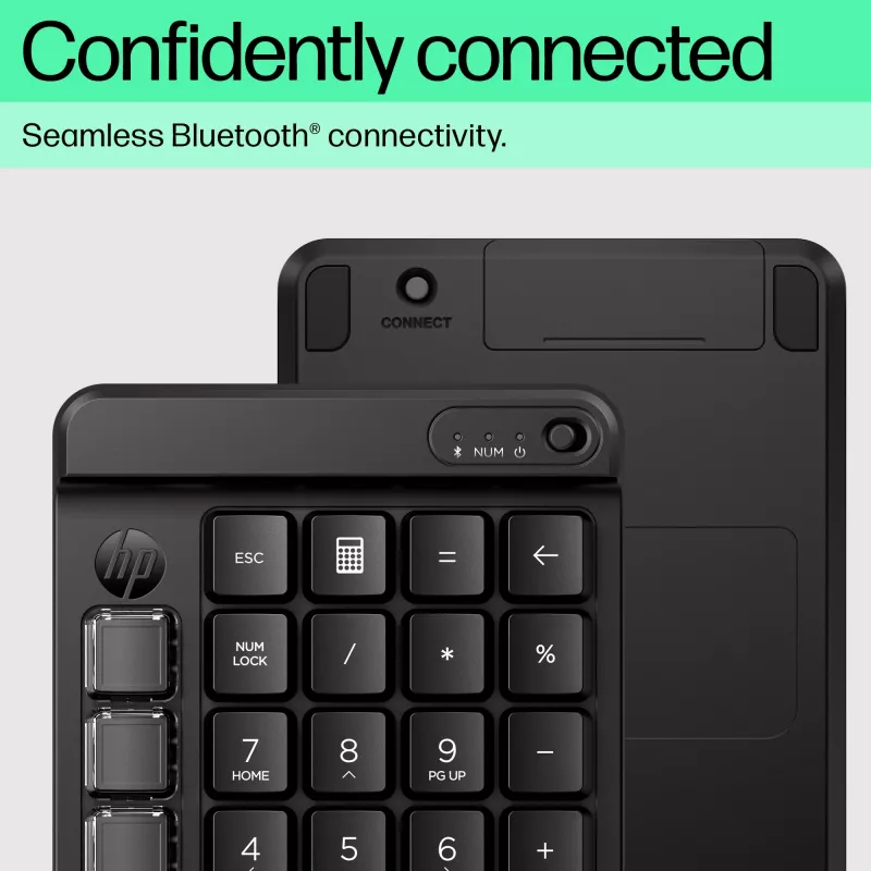 Tastiera wireless programmabile HP 435, Bluetooth, nero
