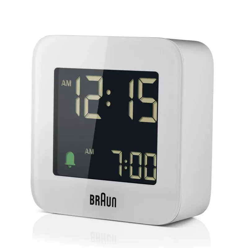 Sveglia digitale Braun BC08 bianco
