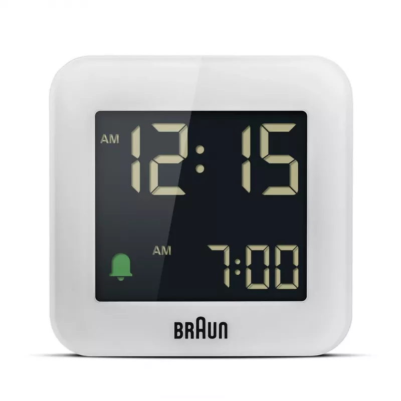 Sveglia digitale Braun BC08 bianco