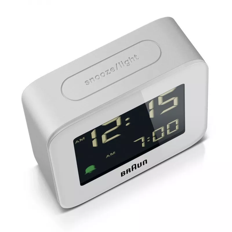 Sveglia digitale Braun BC08 bianco