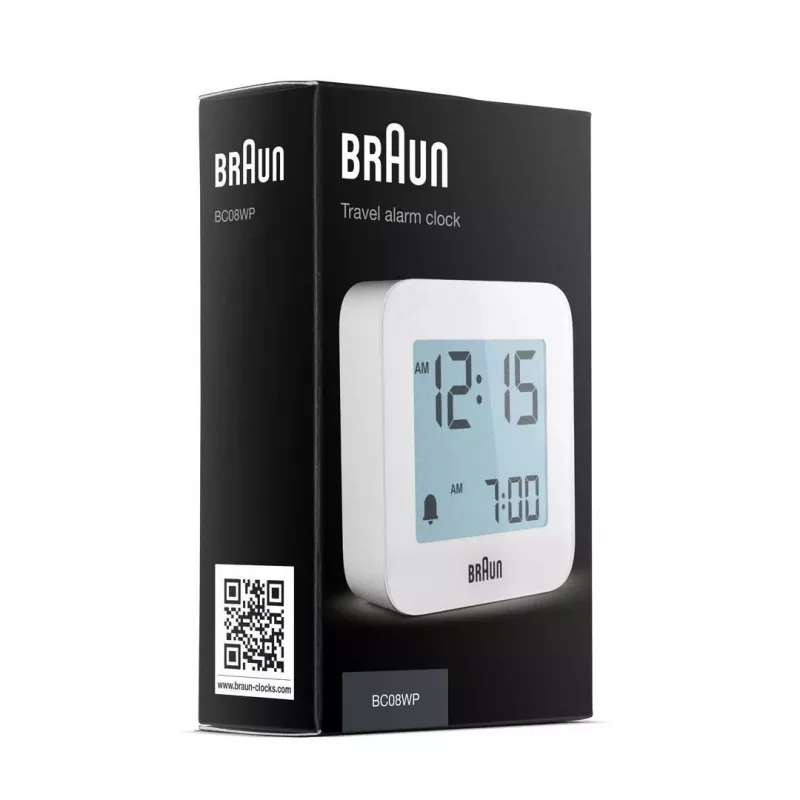 Sveglia digitale Braun BC08 bianco