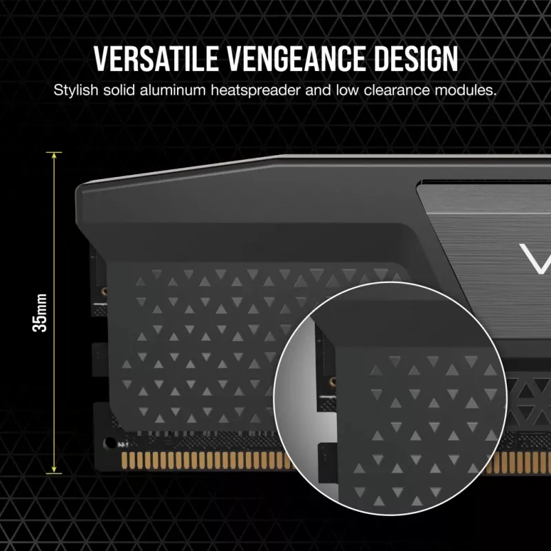 Memoria CORSAIR 32GB (2x16GB) DDR5 DRAM 6000MT/s CL36 kit AMD Expo & Intel XMP Vengeance