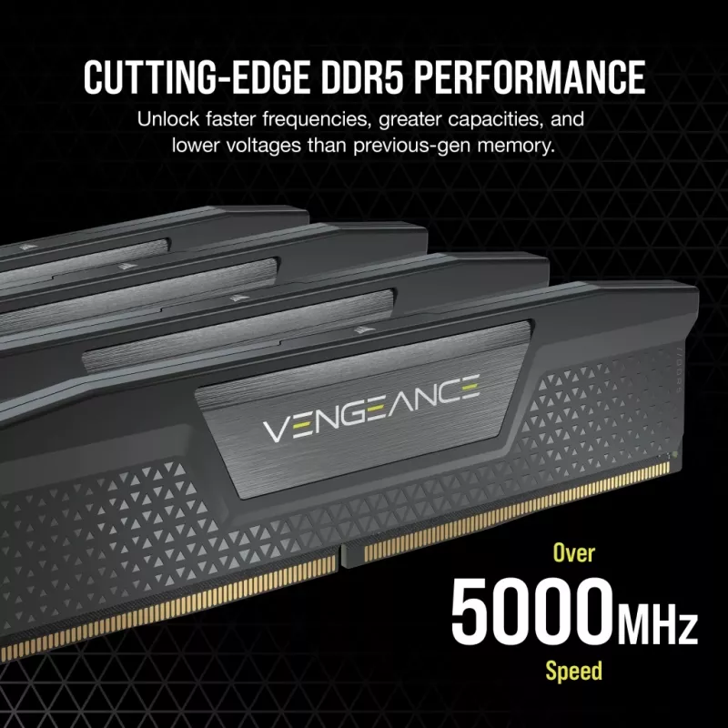 Memoria CORSAIR 32GB (2x16GB) DDR5 DRAM 6000MT/s CL36 kit AMD Expo & Intel XMP Vengeance