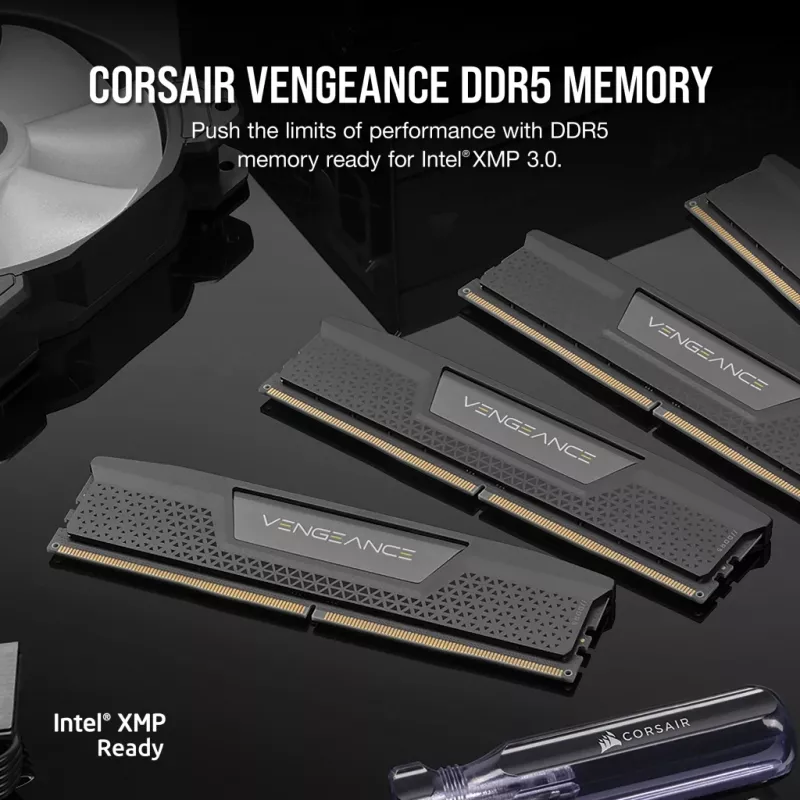 Memoria CORSAIR 32GB (2x16GB) DDR5 DRAM 6000MT/s CL36 kit AMD Expo & Intel XMP Vengeance