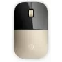 HP Z3700 Oro mouse wireless, ambidestro, ottico, RF Wireless, 1200 DPI, oro