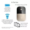 HP Z3700 Oro mouse wireless, ambidestro, ottico, RF Wireless, 1200 DPI, oro