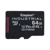 Kingston Technology 64 GB microSDXC Industrial C10 A1 pSLC scheda + adattatore SD