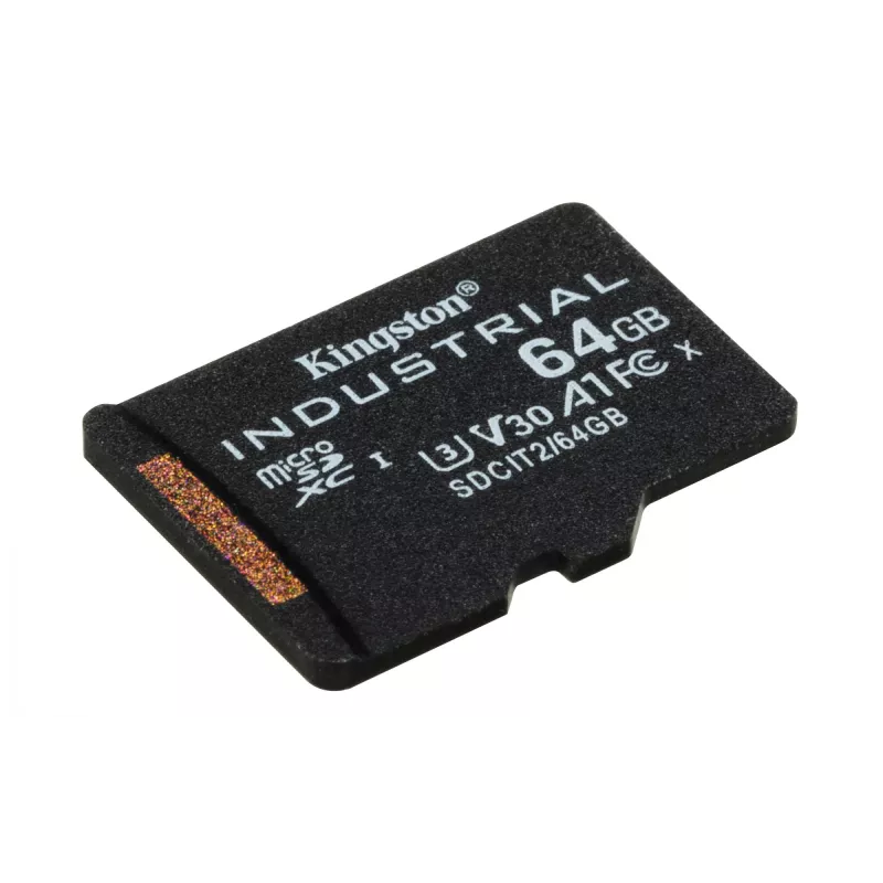 Kingston Technology 64 GB microSDXC Industrial C10 A1 pSLC scheda + adattatore SD