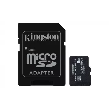 Kingston Technology 8GB microSDHC Industrial C10 A1 pSLC scheda + adattatore SD