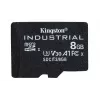 Kingston Technology 8GB microSDHC Industrial C10 A1 pSLC scheda + adattatore SD