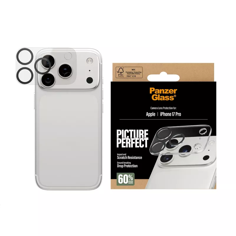 Protezione lenti fotocamera PanzerGlass iPhone 17 Pro antigraffio antiurto