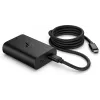 HP 600Q7AA caricabatterie GaN USB-C da 65 W per laptop, 2 × USB-C, 20 V, nero