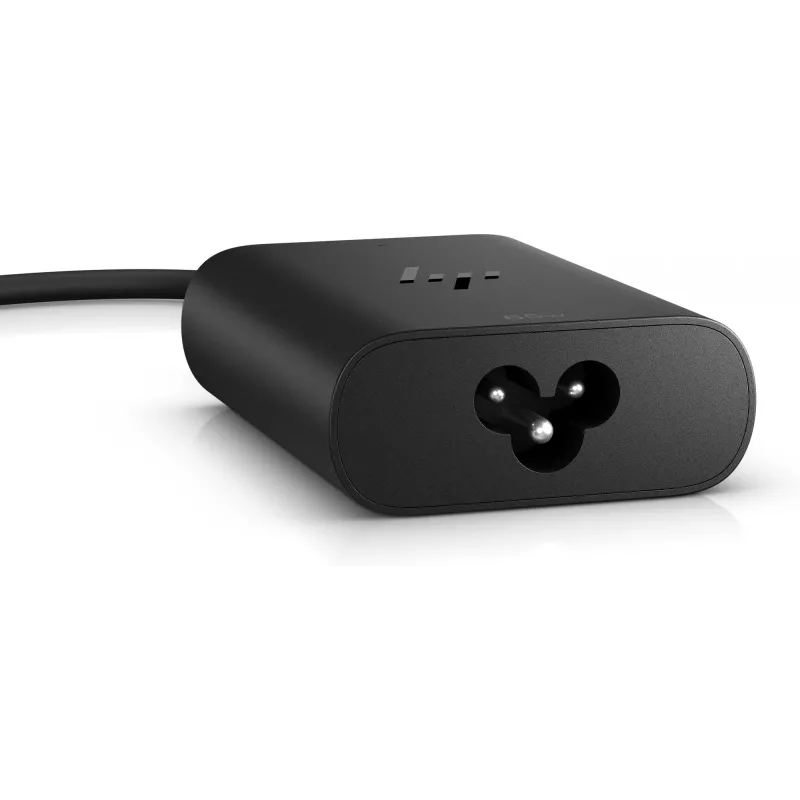 HP 600Q7AA caricabatterie GaN USB-C da 65 W per laptop, 2 × USB-C, 20 V, nero